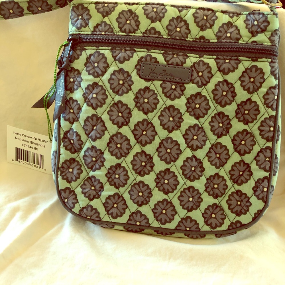 Vera Bradley “petite double zipper hipster” bag